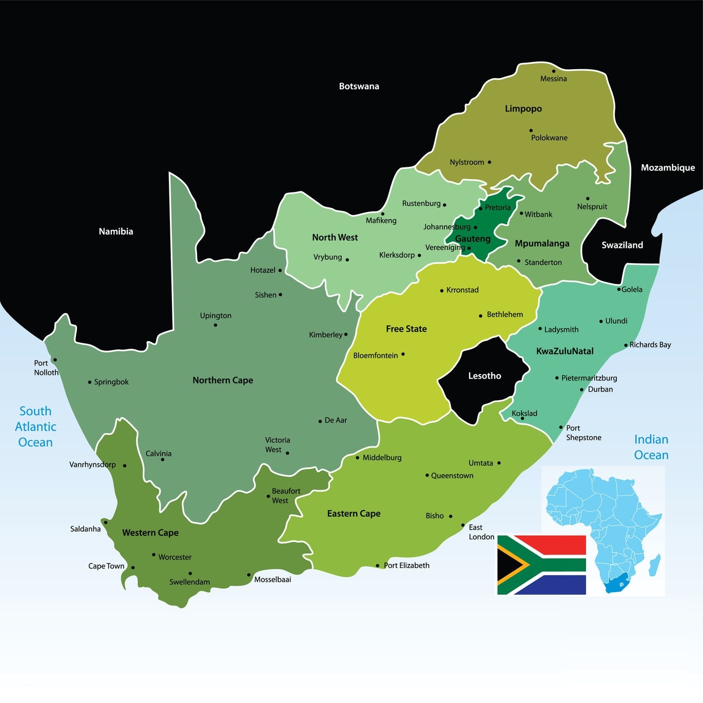 Political Location Map of BENONI